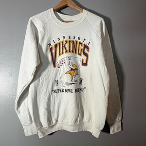 Vintage 1988 Minnesota Vikings Super Bowl Bound Crewneck Sweatshirt XL USA